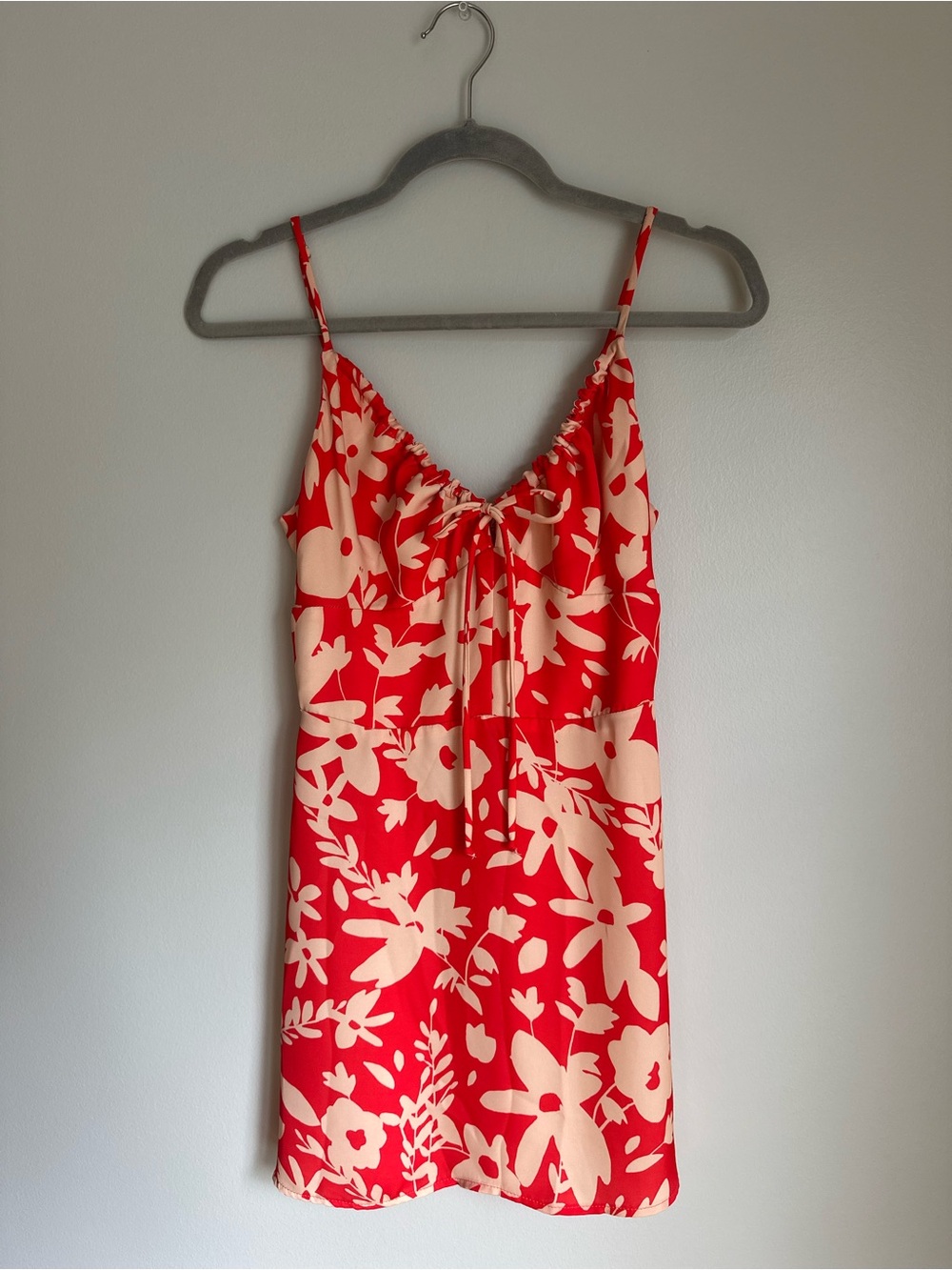 RESA Women’s Juniper Dress Frida Floral Print Red Tan Beige Size Small - Picture 2 of 8